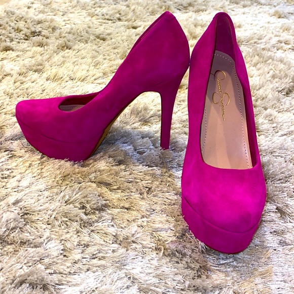 Pink wedge heels - Picture 2 of 7